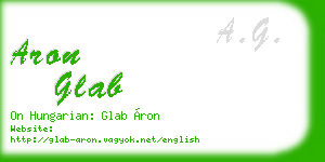 aron glab business card